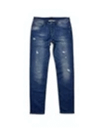 Hugo Boss Jeans W36 L34 Blue Distressed Stretch Denim Regular Fit Designer