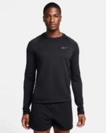 Nike Men's Therma Fit Element Long Sleeve Crew Top Black - Image 4