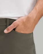 Lululemon Men's ABC Classic-Fit 5 Pocket Pant Warpstreme In Army Green - Image 2
