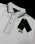 Hugo Boss Polo Shirt White Slim Fit Men’s Short Sleeve - Image 2