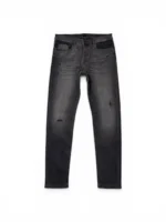 Hugo Boss Men’s Grey Slim Fit Jeans W34 L34 Distressed Designer Denim BOSS