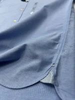 Tommy Hilfiger Men's Regular Fit Stretch Chambray Short Sleeve Shirt In Blue L/G - Image 3