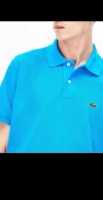 Lacoste Classic Fit L.12.12 Polo Shirt Size M in Blue - Image 3