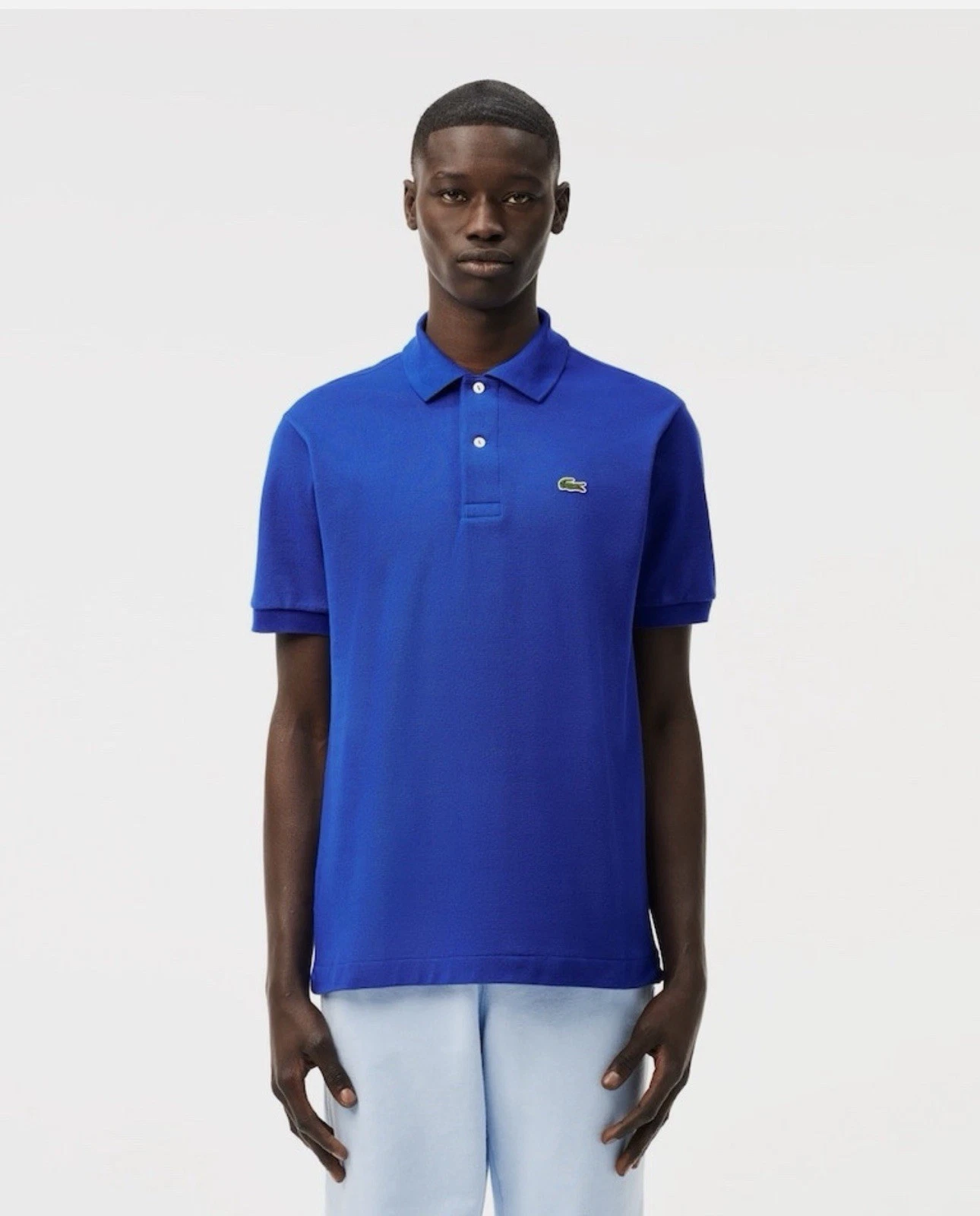 s-l1600 - 2026-07-06T220416.854 Lacoste Classic Fit L.12.12 Original Piqué Polo Shirt Size XL in Blue - Image 1