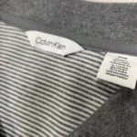 Calvin Klein Men's Regular Fit Cotton Pique Polo In Grey/White Size M - Image 4