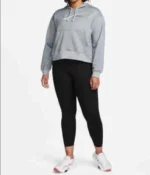 Nike Women's All Time Therma Fit Crop Hoodie Size M in Grey - Image 6