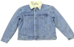 Levis Women's Original Sherpa Trucker Jacket In Blue 36136-0000 Size L - Image 11