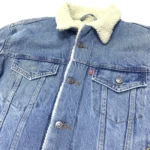 Levis Women's Original Sherpa Trucker Jacket In Blue 36136-0000 Size L