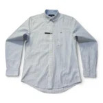 Tommy Hilfiger Men’s Blue White Stripe Shirt S Stretch Button Down