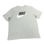 Nike Men's Icon Futura T-Shirt In Grey Heather In Size XXL - Image 2