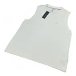 Tommy Hilfiger Women's Textured Tank Sweater In White Size EU XXL - Image 2