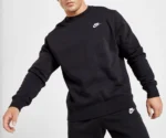 Nike Club Fleece Crewneck Sweatshirt Size XL in Black