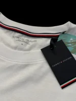 Tommy Hilfiger Men’s Logo Stripe T-Shirt Size M – White - Image 3