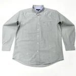 Tommy Hilfiger Men’s Classic Fit Chambray Shirt With Pocket In Grey Size L - Image 9