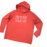 Levi’s Women's Relaxed Fit Graphic Sport Hoodie In Washed Red - Image 2