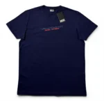 Diesel Logo T Shirt Navy Blue Mens XL - Image 2