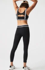 Lacoste Women s SPORT Printed Waist Leggings In Black - Image 8