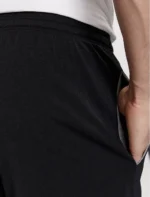 Hugo Boss Men's Stretch-Cotton Shorts With Contrast Logo and Drawcord In Black - Image 3