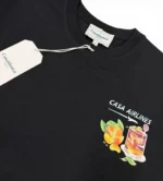 Casablanca Casa Airlines T-Shirt Black Graphic Print Size XL - Image 4