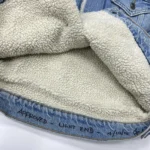 Levis Women's Original Sherpa Trucker Denim Jacket In Blue Size XS/TP - Image 5