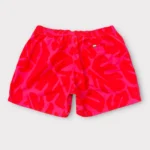 BOSS Men's Swim Shorts With Seasonal Pattern In Red - Image 6