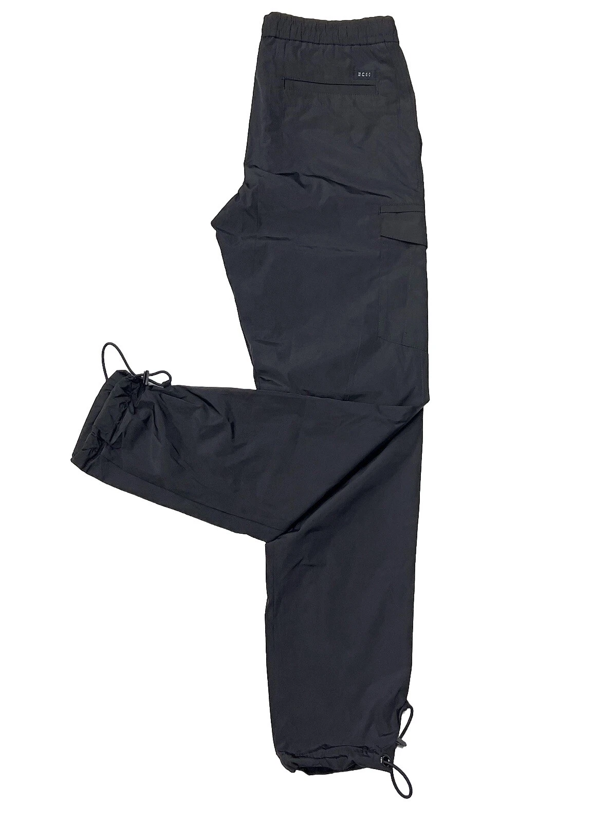 s-l1600 - 2026-07-14T193952.417 Hugo Men's Kane Regular Tapered Fit Polyester Cargo Pants In Black 32R - Image 1