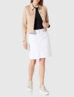 Tommy Hilfiger Women's Straight Rome High Waist Short Skirt In White EU W34 - Image 12