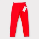 Lululemon Wunder Train High-Rise Leggings with Pockets 25" In Red