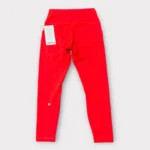 Lululemon Wunder Train High-Rise Leggings with Pockets 25" In Red - Image 2