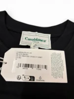 Casablanca Le Jeu Printed T-Shirt Black Tennis Graphic Size M - Image 5