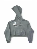 Nike Women's All Time Therma Fit Crop Hoodie Size M in Grey - Image 10